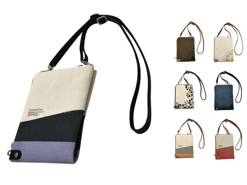 【豊岡鞄 エルダー TN008XM ネイビーレッド】クロスミニショルダーバッグ